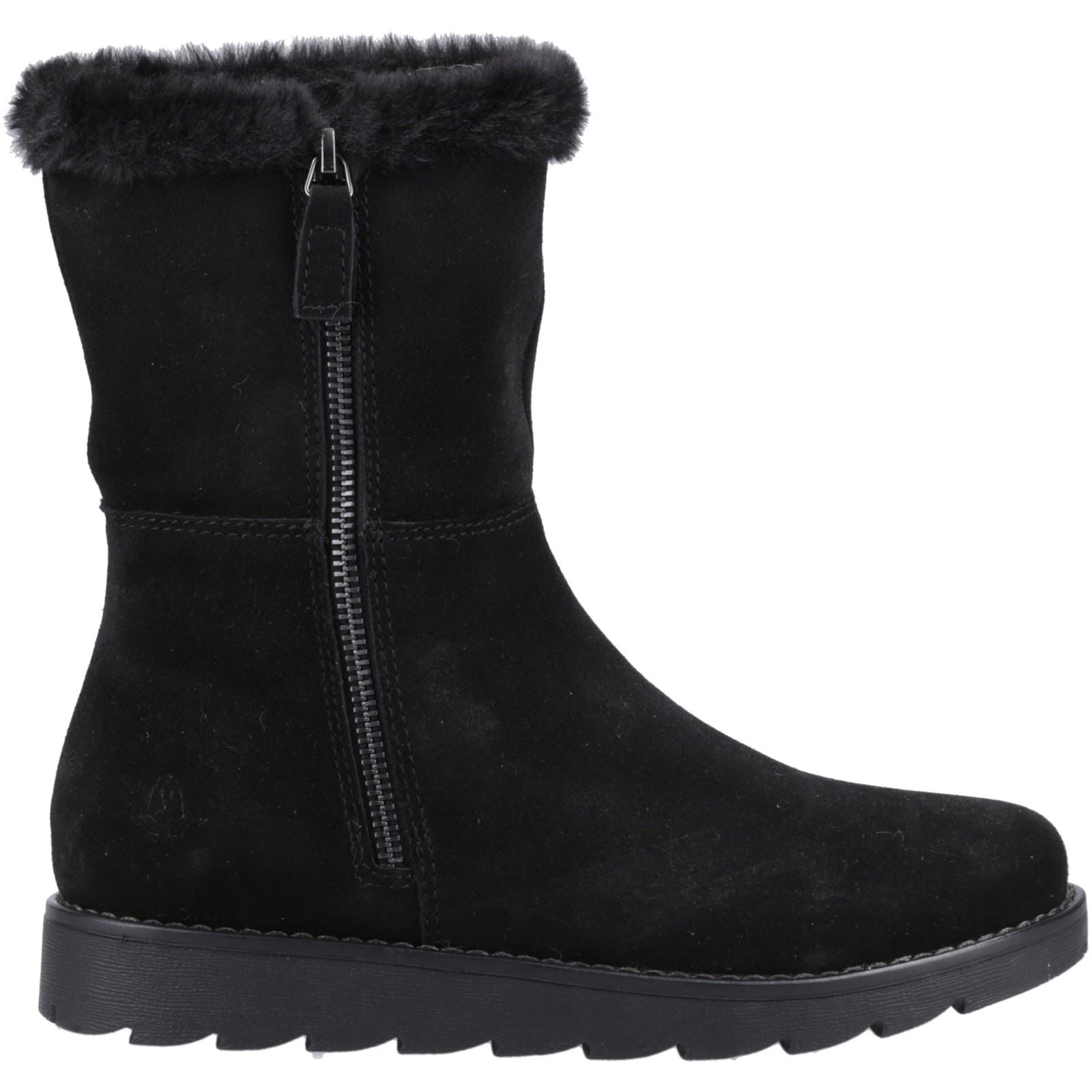 Hush Puppies Mary Bottes Noires Pour Femmes En Suède