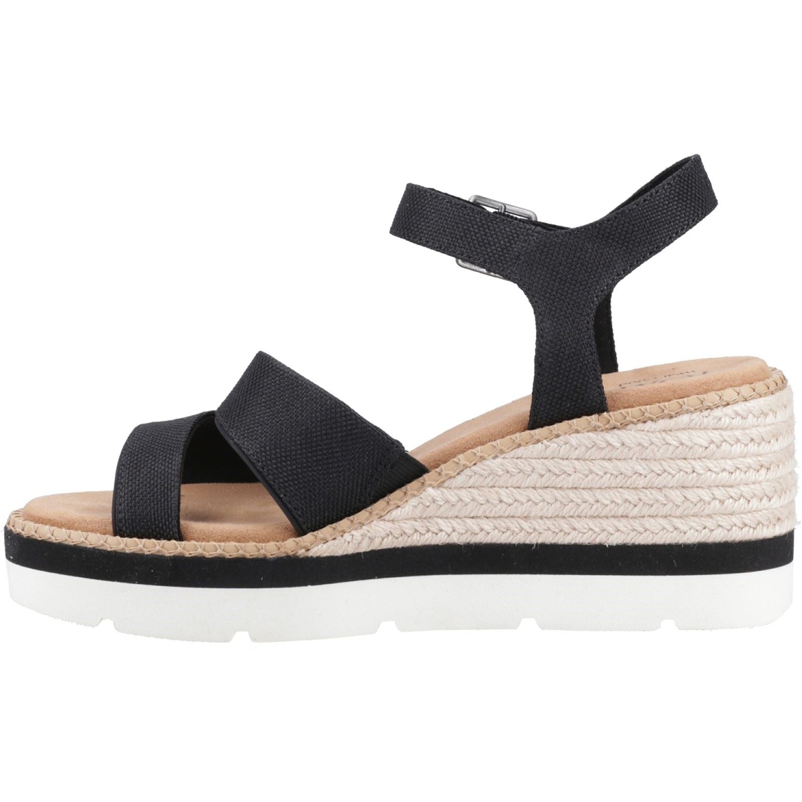 TOMS Darya Sandales Noires Pour Femmes En Synthétique