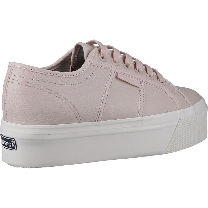 Superga 2790 Sneakers En Cuir Pour Femmes, Rose Amande