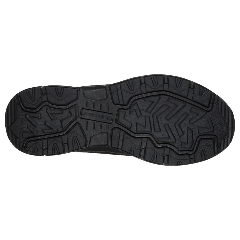 Skechers Oak Canyon Verketta Baskets Noires En Cuir Pour Hommes