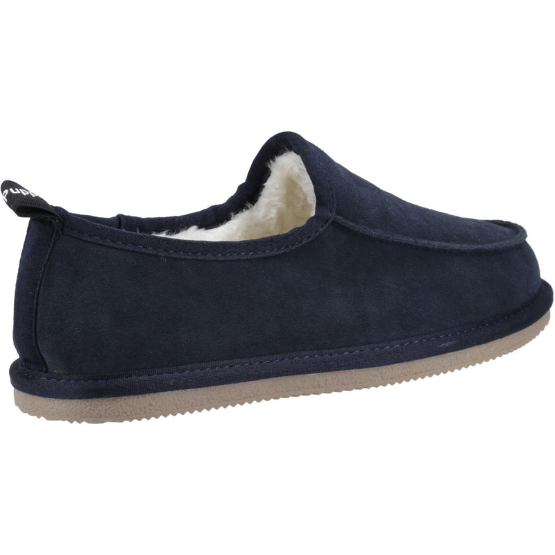Hush Puppies Charles Chaussons Navy Pour Homme En Suède