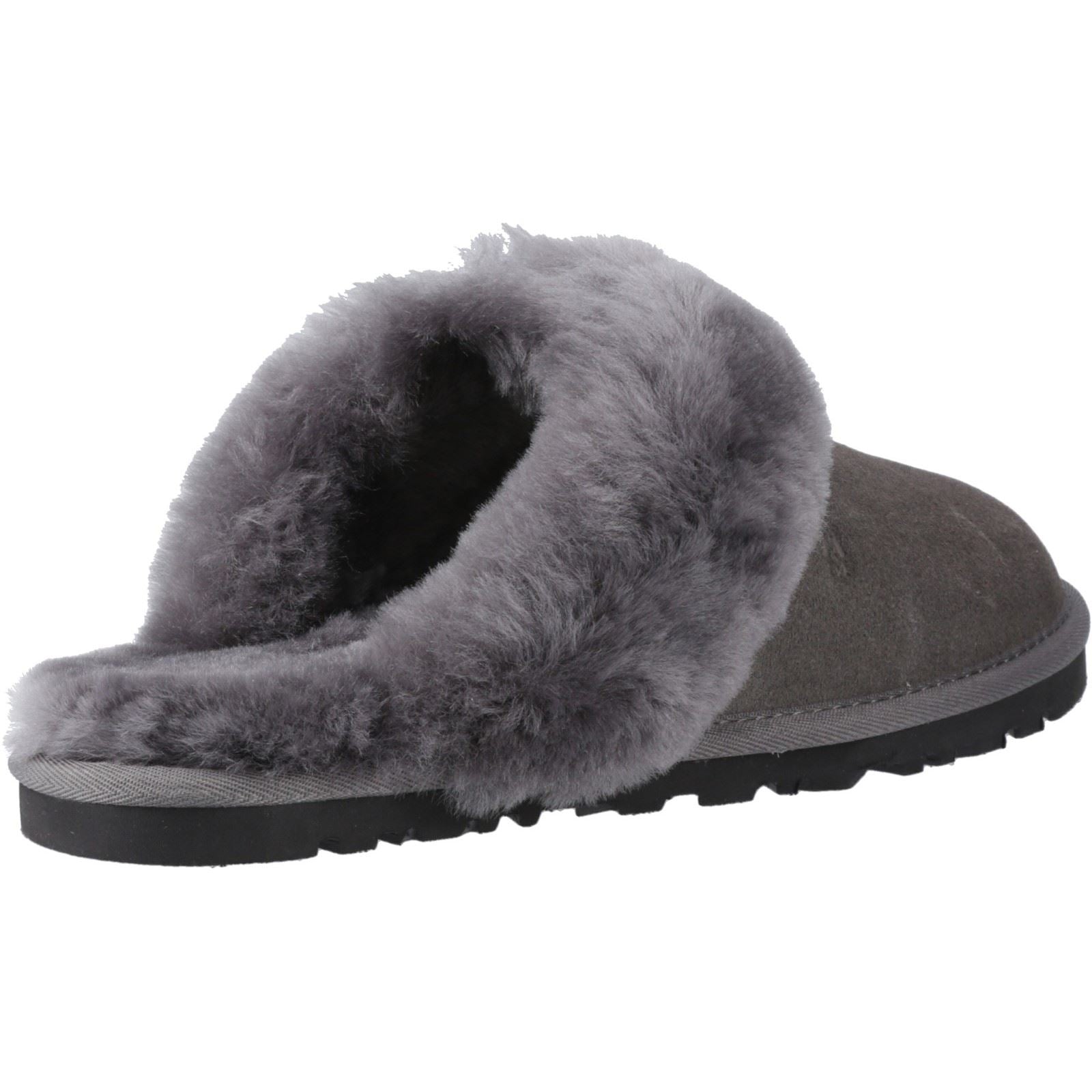 Hush Puppies Samantha Chaussons Gris Pour Femmes En Suède