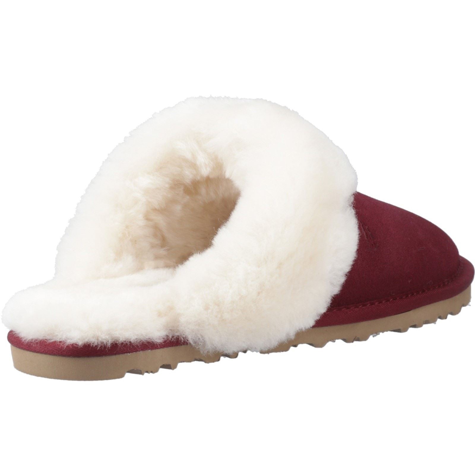 Hush Puppies Samantha Chaussons Bordeaux Pour Femme En Suède