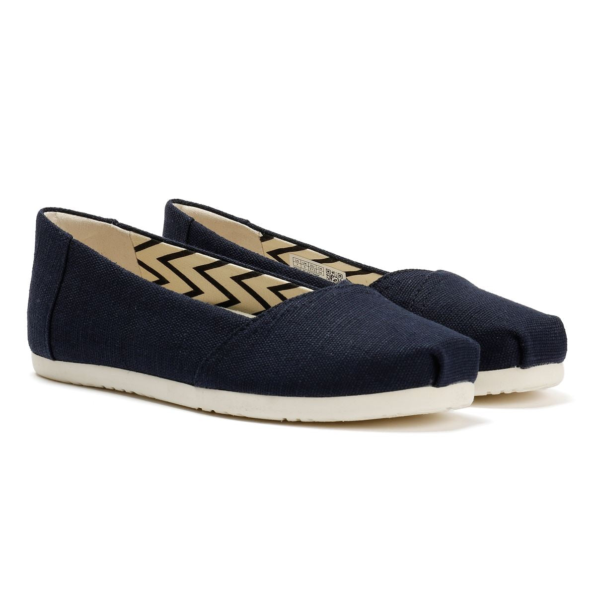 TOMS Alpargata Ballet Espadrilles Bleues En Toile Pour Femmes