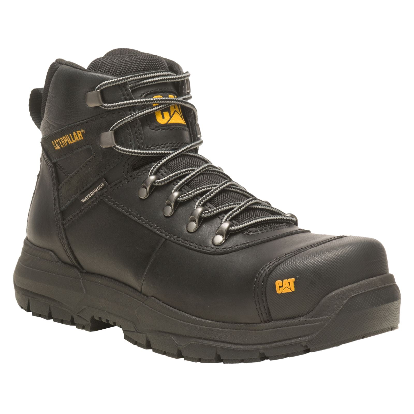 Caterpillar Bottes De Sécurité En Cuir Noir Pneumatic 2.0