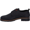 Hunter Jura Chaussures En Cuir Noir À Lacets Pour Hommes