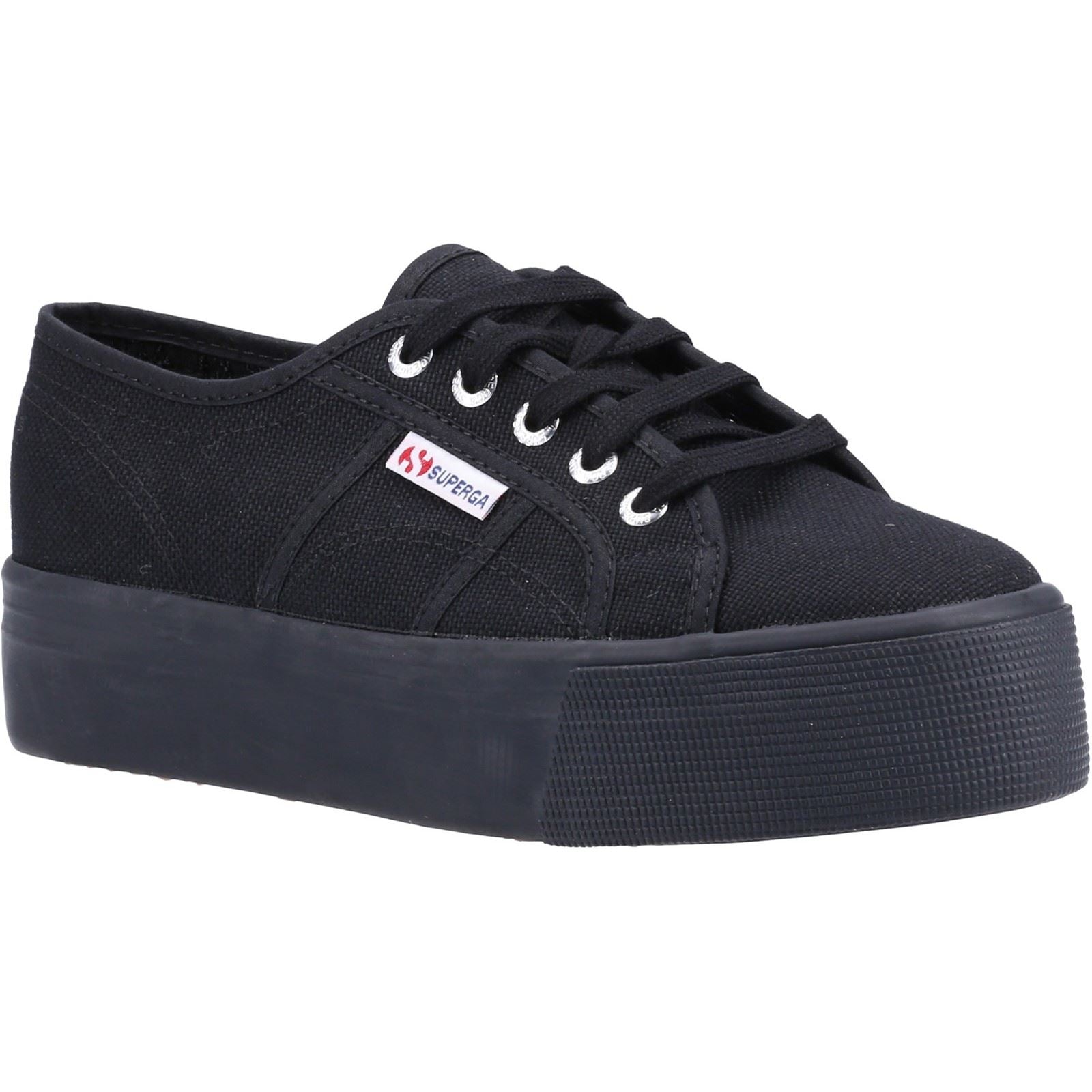 Superga 2790 Linea Up And Down Baskets Noires Pour Femmes 100 % Coton
