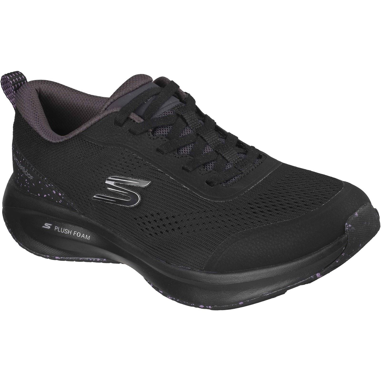 Skechers Arch Fit Summits Baskets Noires En Polyester Pour Femmes