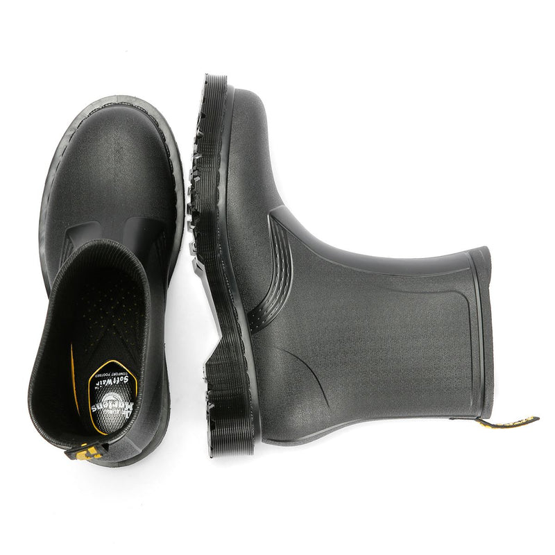 Dr. Martens 1460 Rain Pull On Bottes En Caoutchouc Noires