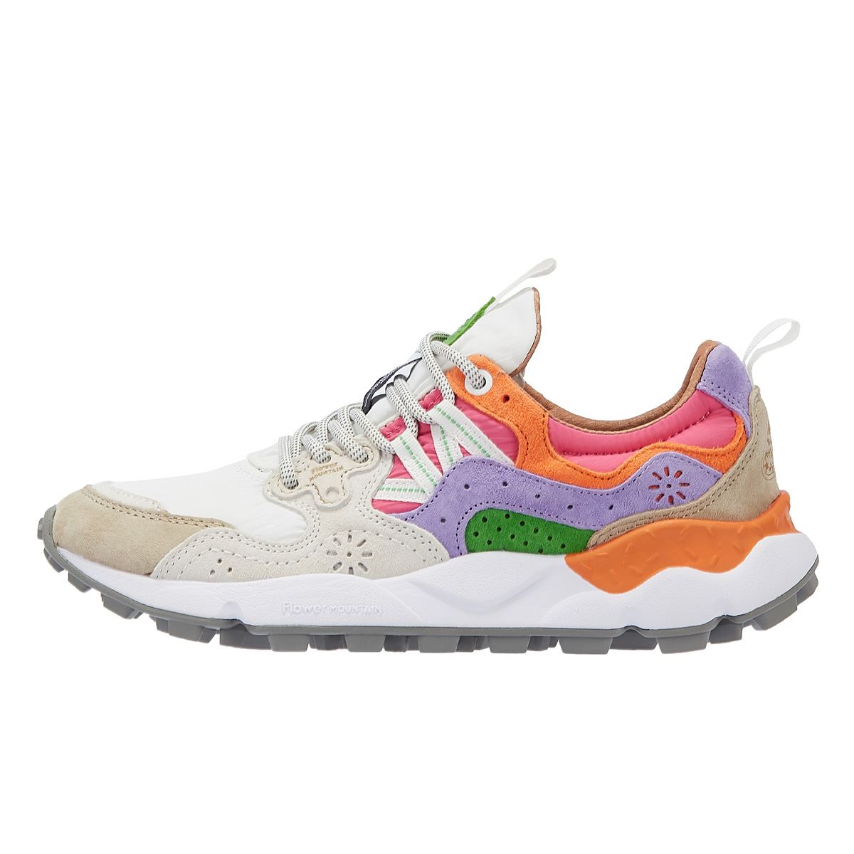 Flower Mountain Yamano 3 Baskets En Daim Blanc/Rose Pour Femmes