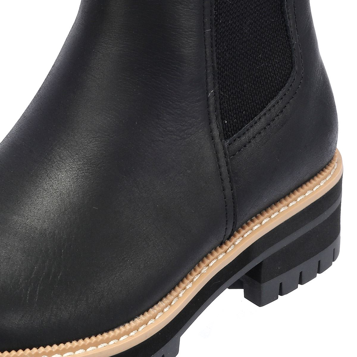 TOMS Bennet Bottes Noires En Cuir Pour Femmes
