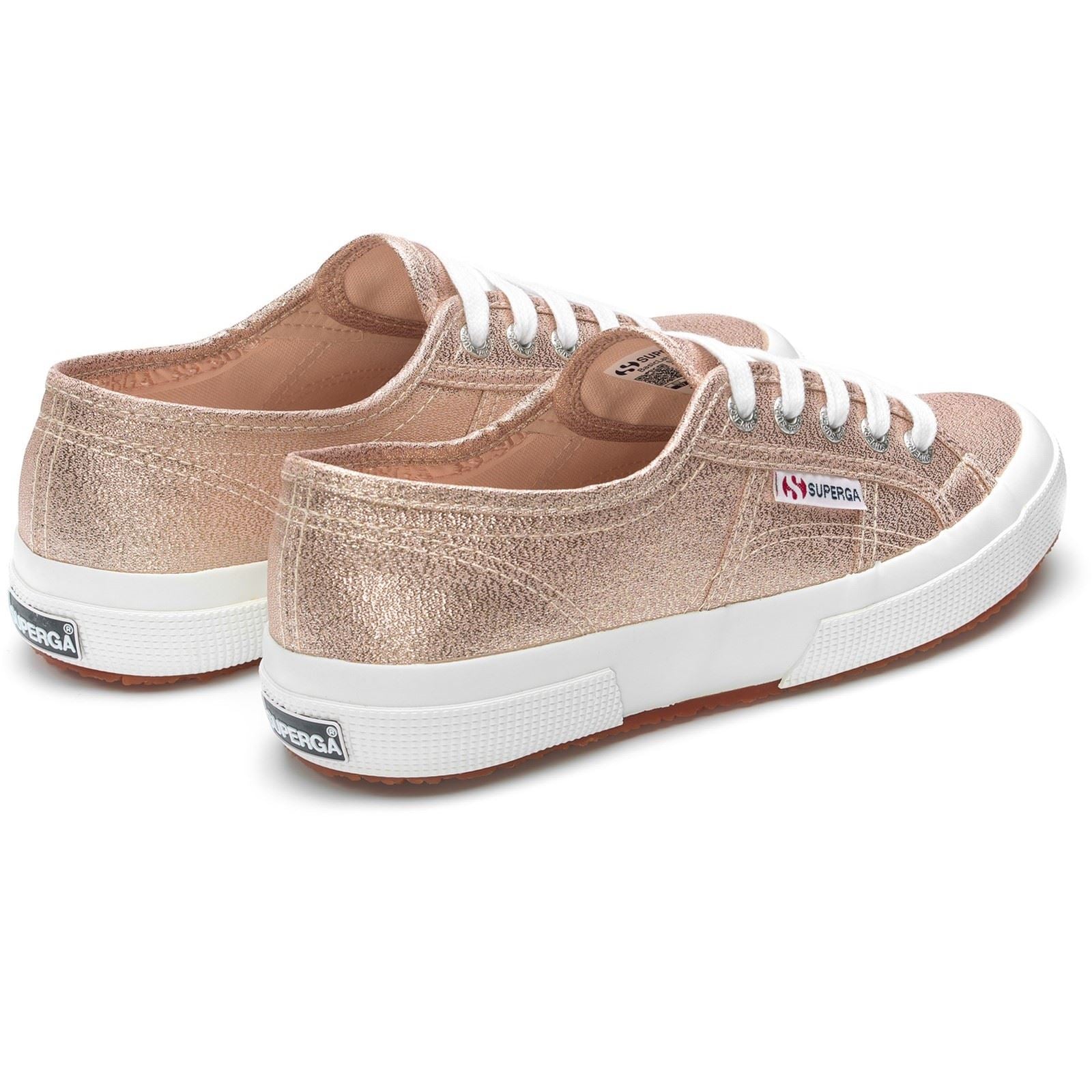 Superga 2750 Lamew Baskets En Synthétique Pour Femmes, Couleur Platine Rose