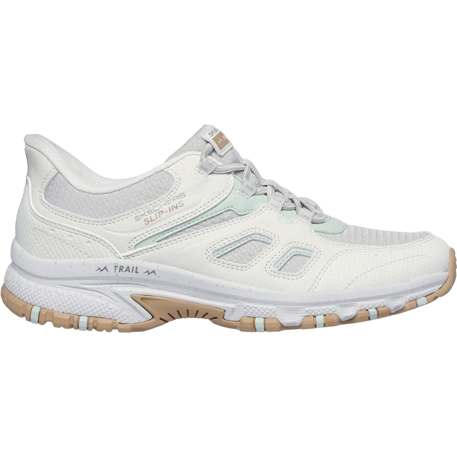 Skechers Slip-ins Hillcrest Kamalino Bottes De Randonnée Synthétiques Pour Femmes De Couleur Gris Clair
