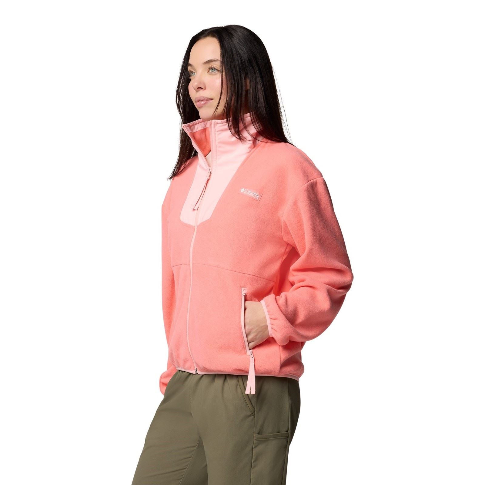 Columbia Sequoia Grove Full Zip Fleece Vestes En Polaire Rouges Pour Femmes