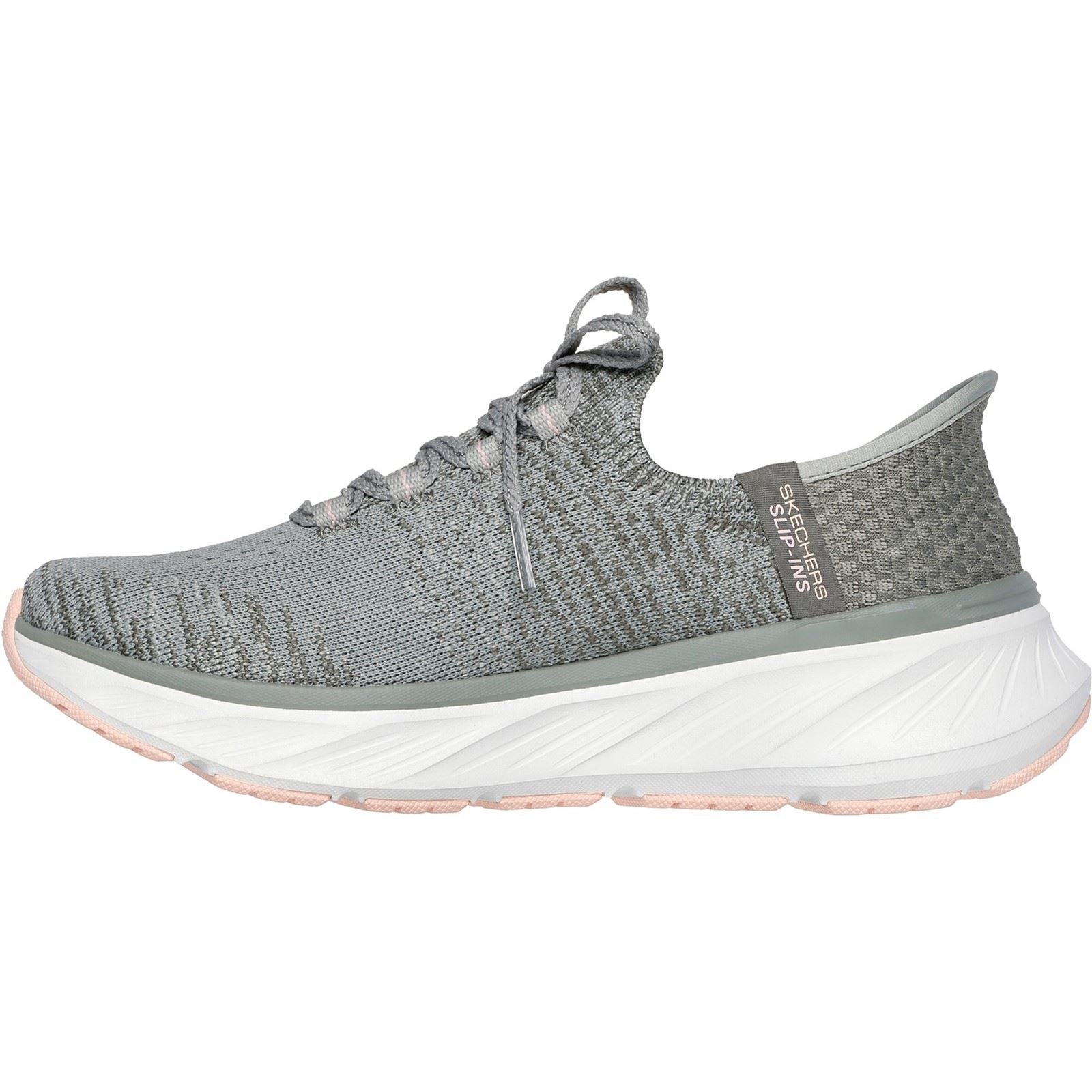 Skechers Edgeride Impression Chaussures De Sport Pour Femmes En Textile Vert/Orange