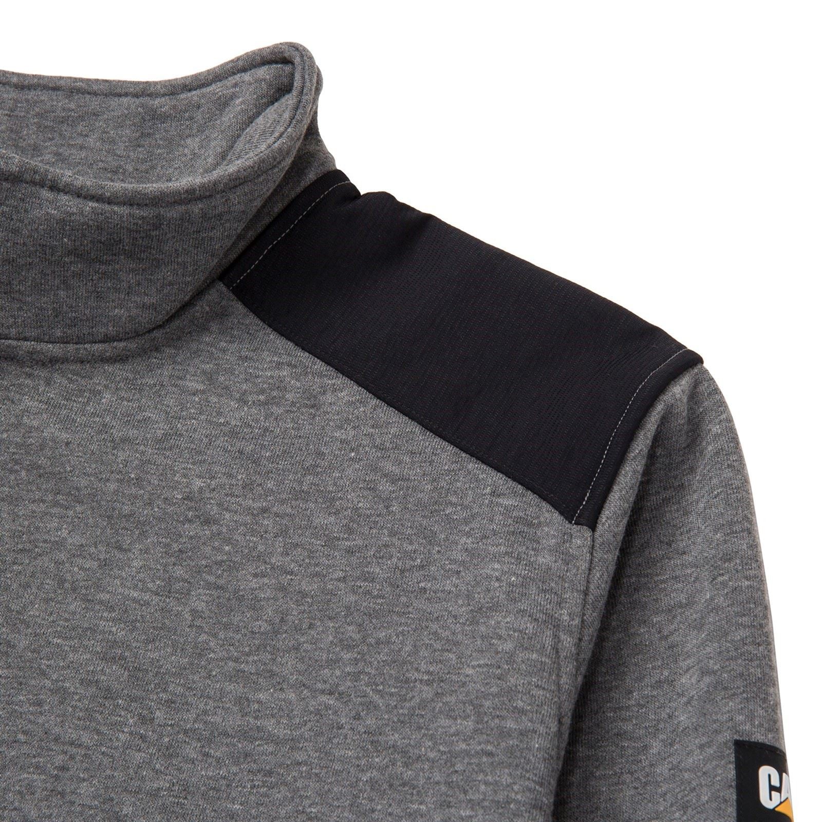 Caterpillar Essential 1/4 Zip Sweatshirt Gris En Polyester Pour Homme