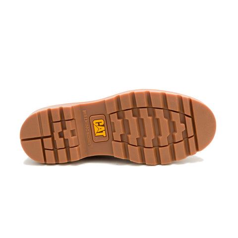 Caterpillar Colorado Boat Lo Chaussures En Cuir Pour Hommes Brunes À Lacets
