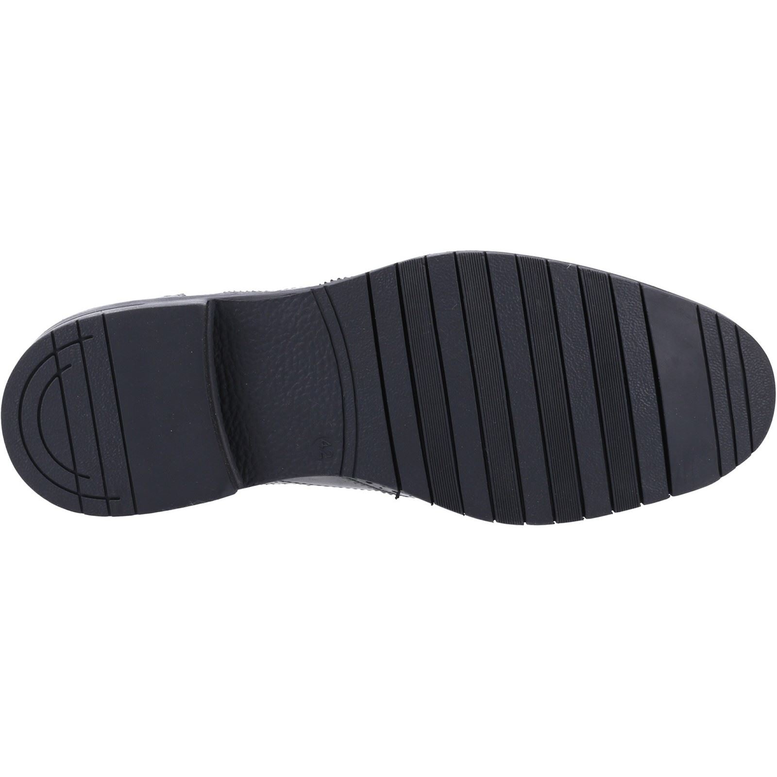 Hush Puppies Santiago Chaussures En Cuir Noir À Lacets Pour Hommes