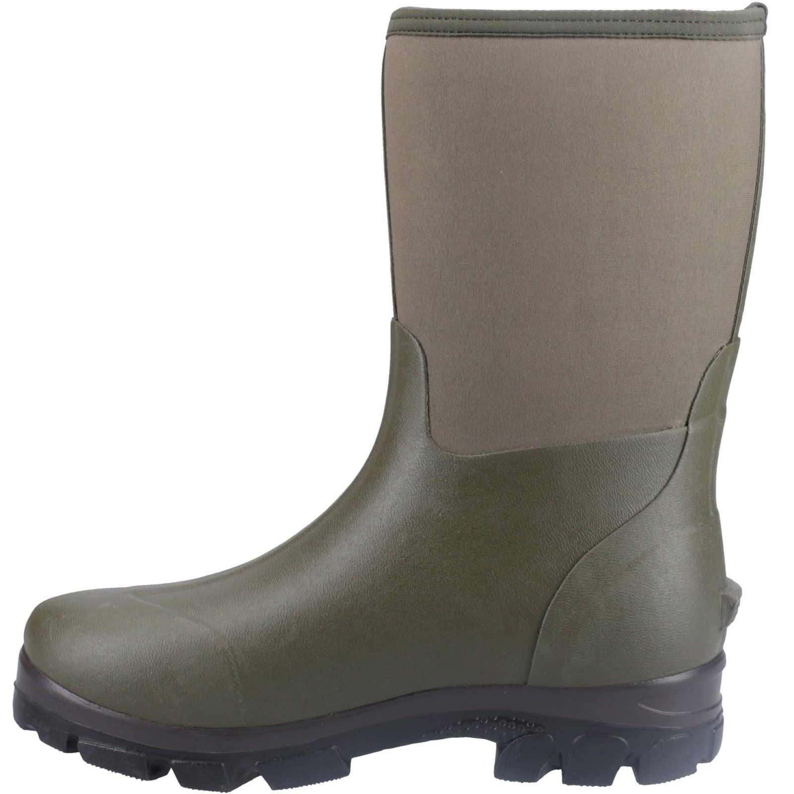 Cotswold Kensington Bottes En Caoutchouc Vertes En Cuir