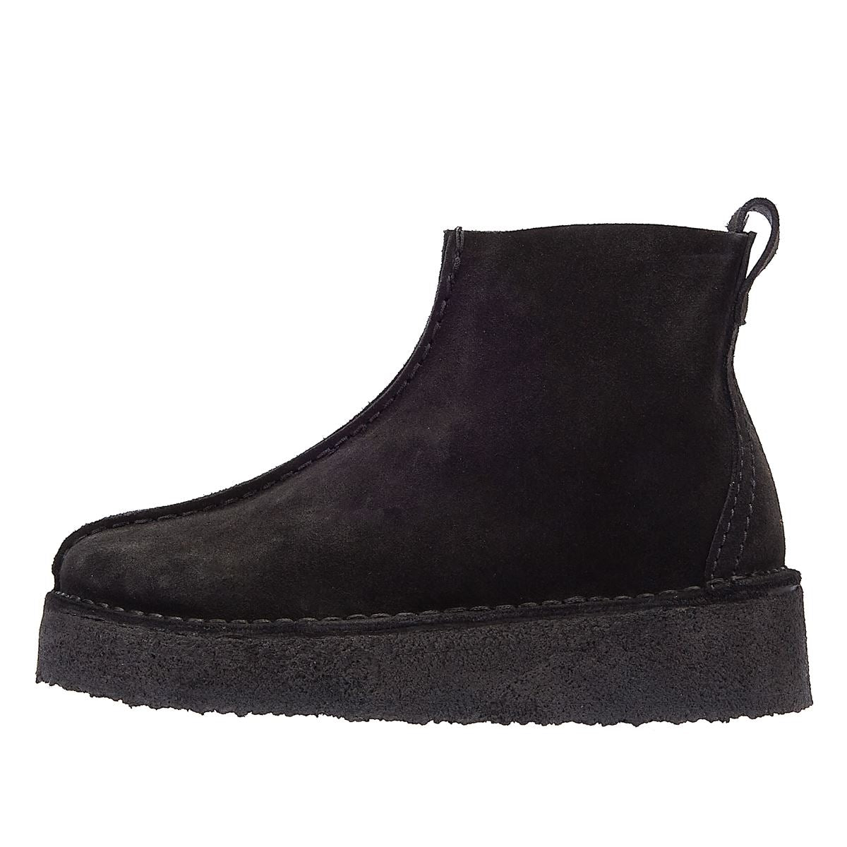 Clarks Bottes Noires En Suède Pour Femmes Originals Trek Wedge