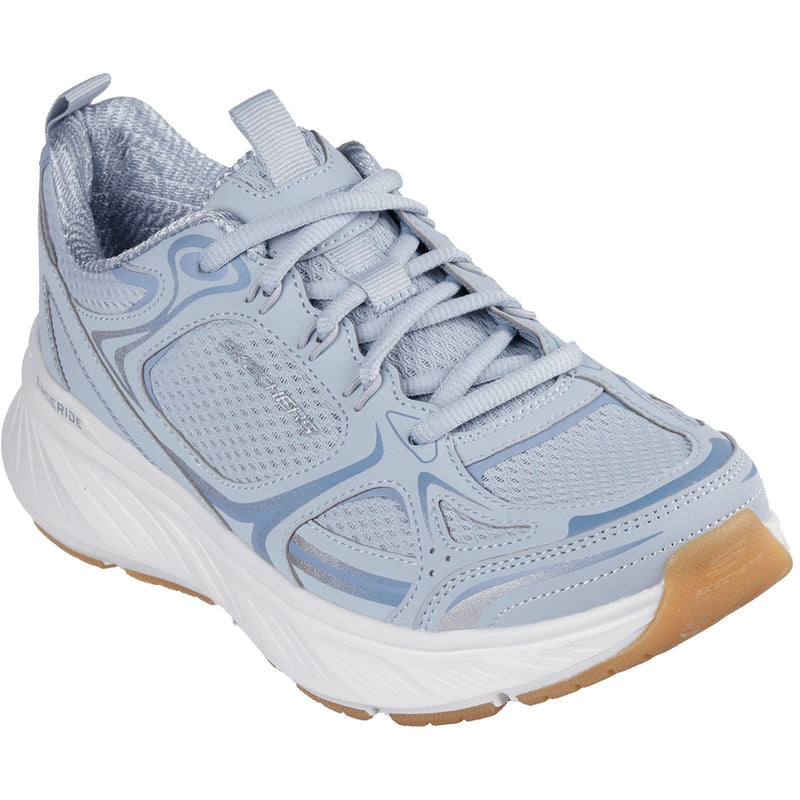 Skechers Edgeride Silver Eclipse Baskets Synthétiques Bleues Pour Femmes