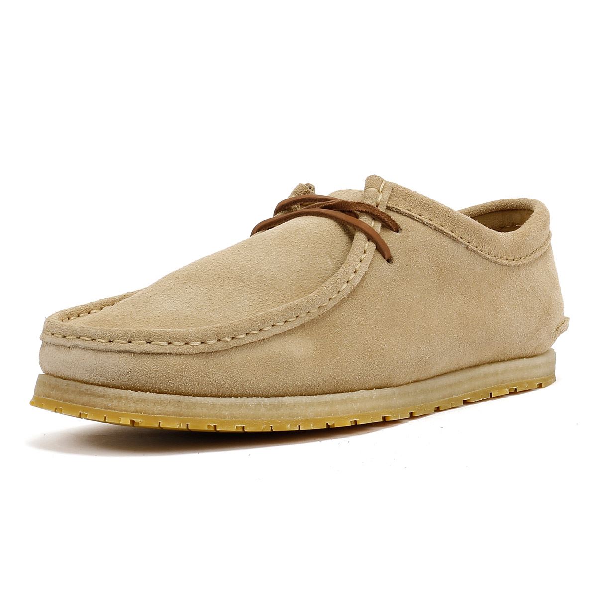 Clarks Originals Godney Lace Chaussures À Lacets Beige Pour Hommes En Suède