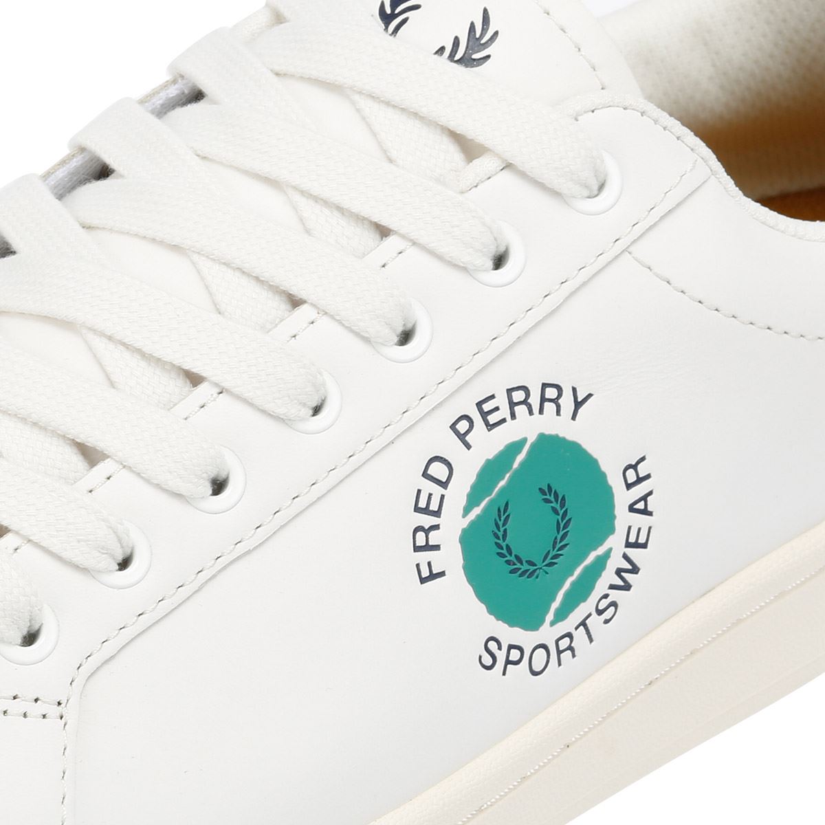 Fred Perry Tennis Cupsole Baskets Blanches En Cuir Pour Hommes