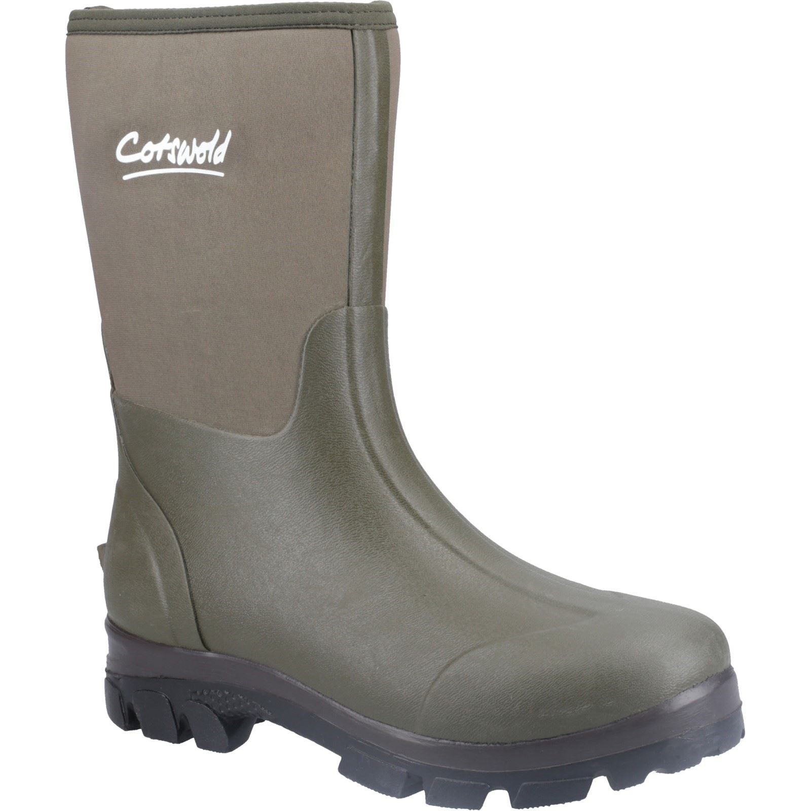 Cotswold Kensington Bottes En Caoutchouc Vertes En Cuir
