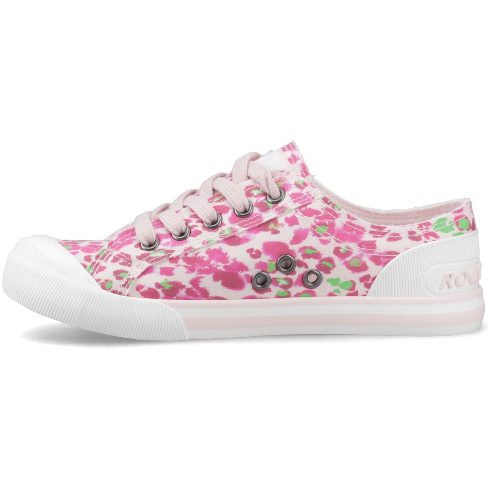 Rocket Dog Jazzin Snap Baskets En Coton Pour Femmes Rose/Multi
