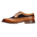 Chapman & Moore Longwing Brogue Chaussures En Cuir Pour Hommes Brunes À Lacets