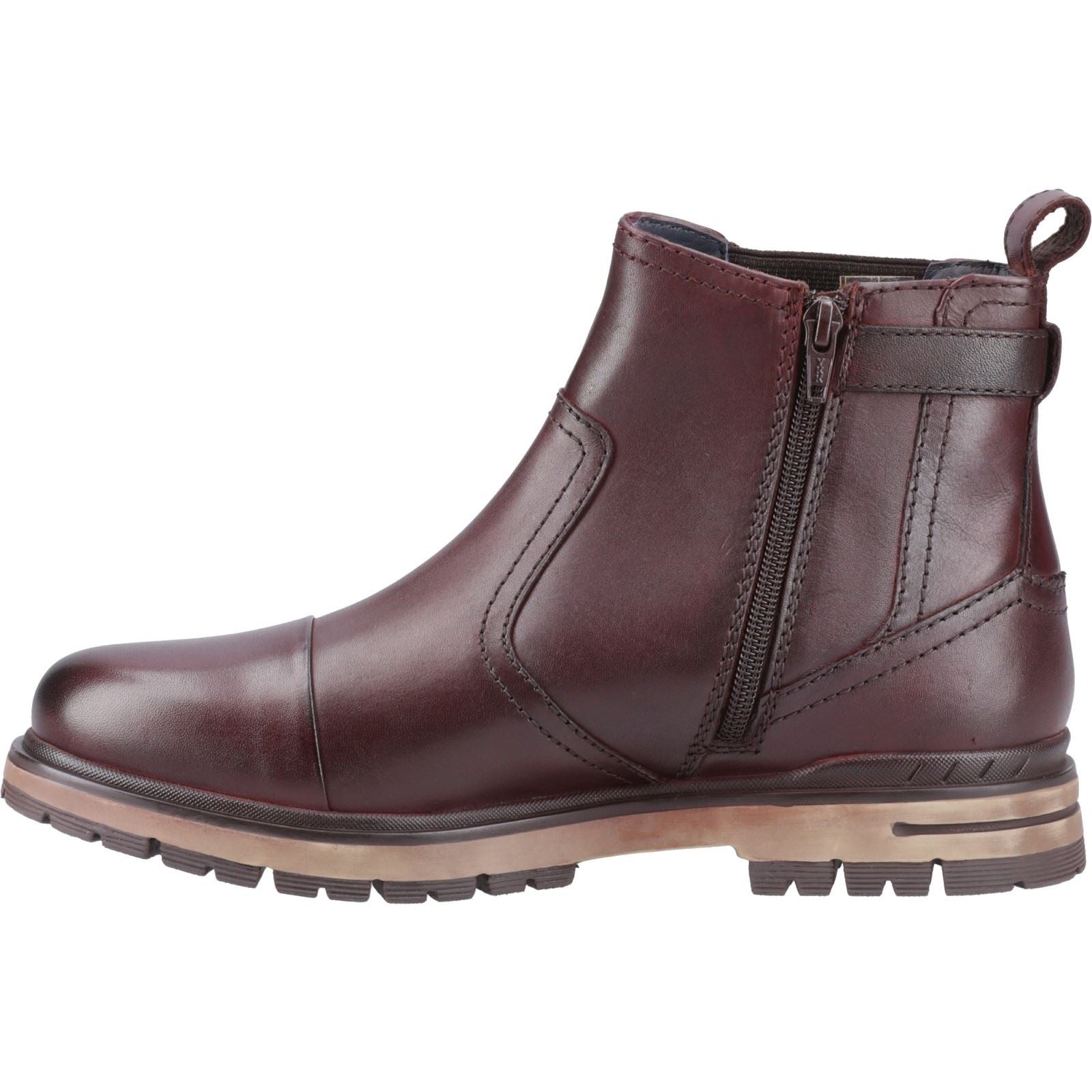 Pod Apollo Bottes Pour Hommes En Cuir/Textile Marron Foncé