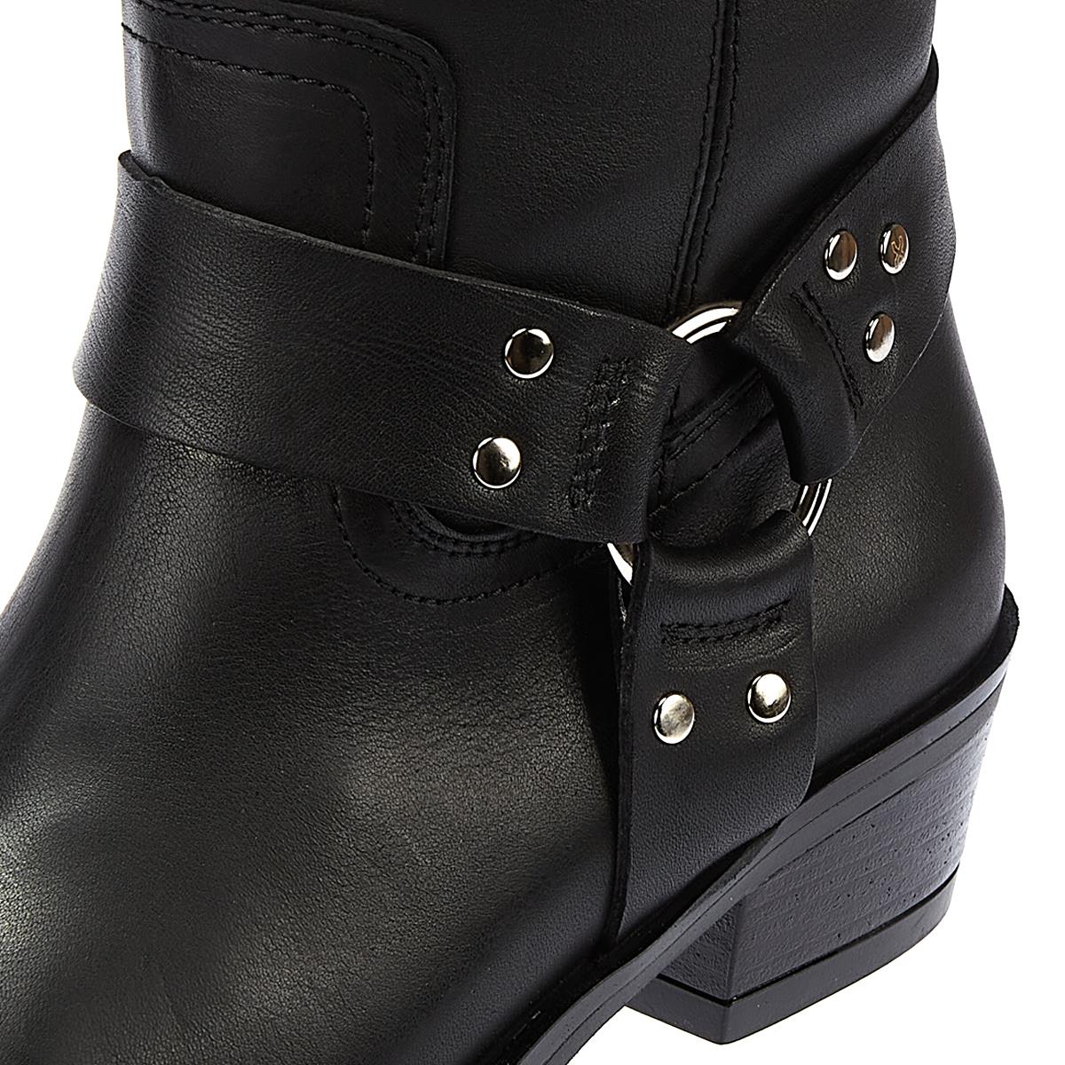 Bronx Bottes Noires Hautes Pour Femme