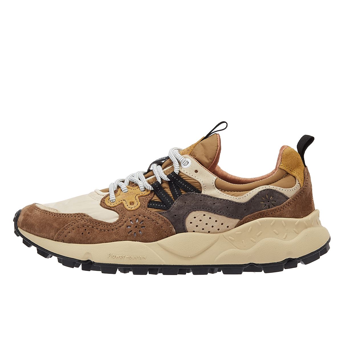 Flower Mountain Yamano 3 Baskets Homme En Daim/Nylon Marron
