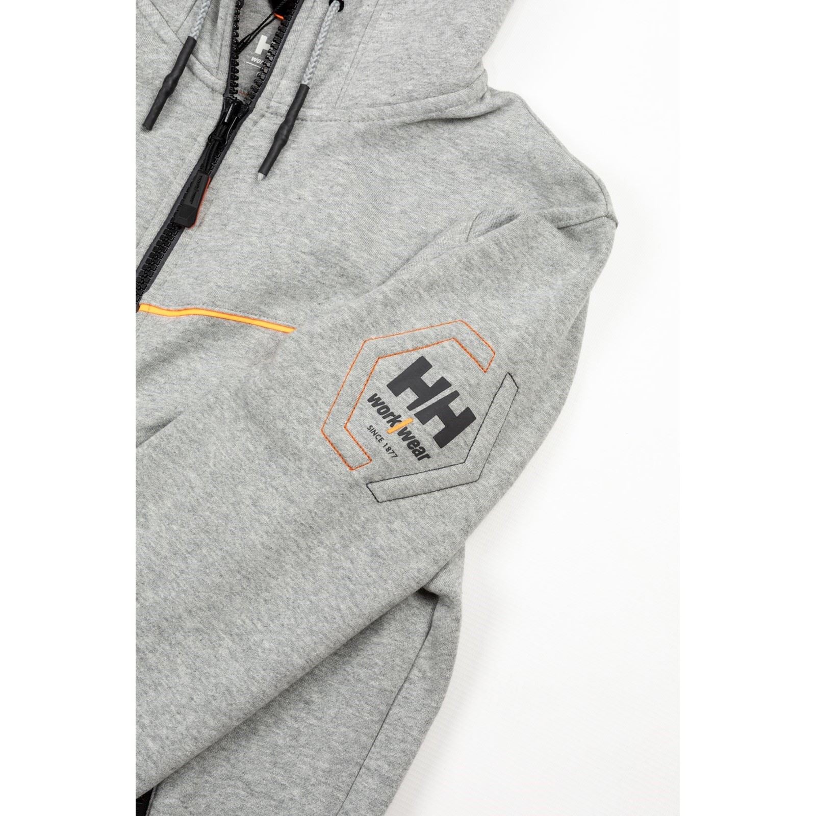 Helly Hansen Workwear Chelsea Evolution Sweat À Capuche Gris En Coton Pour Homme