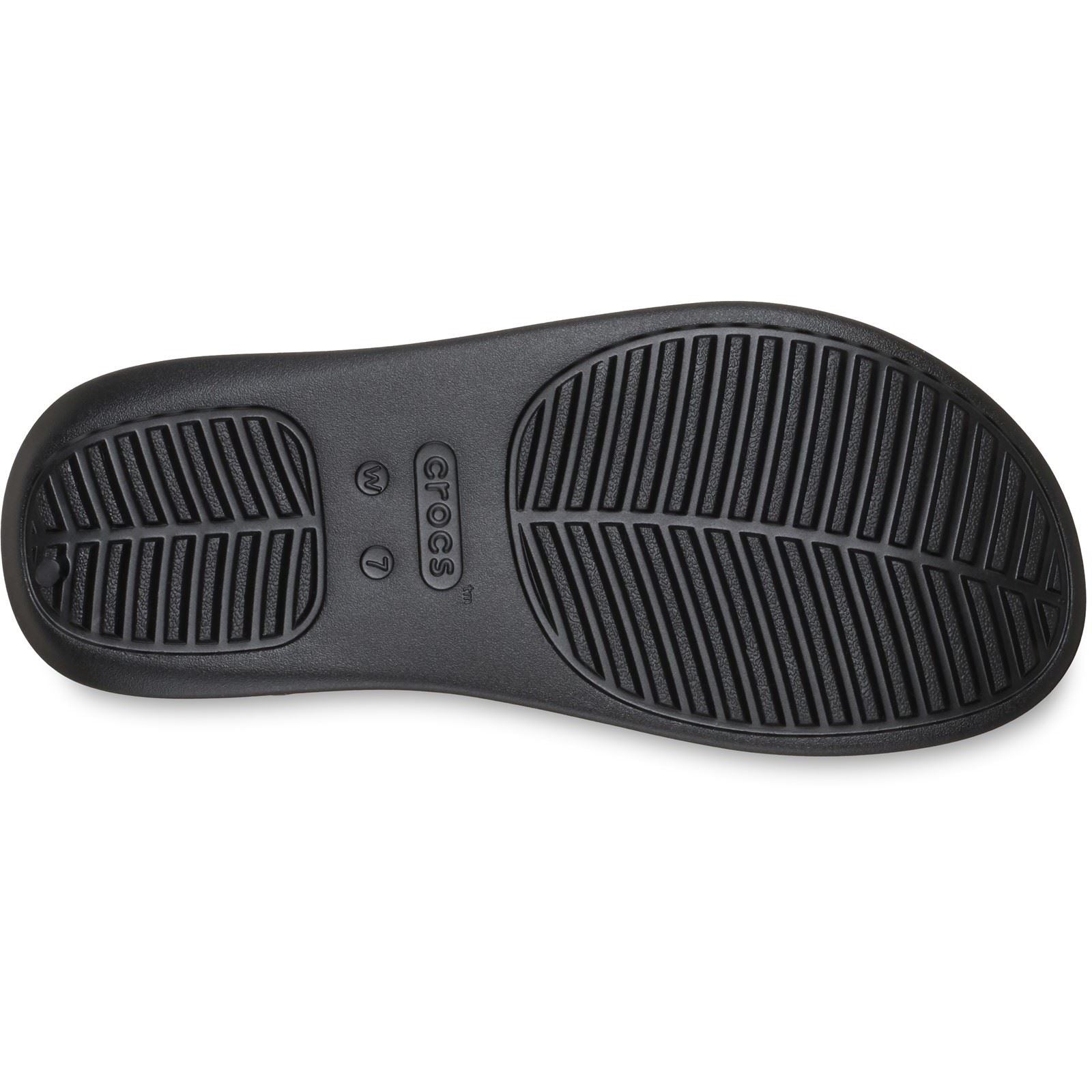 Crocs Getaway Triangle Sandales Noires Pour Femmes En Eva