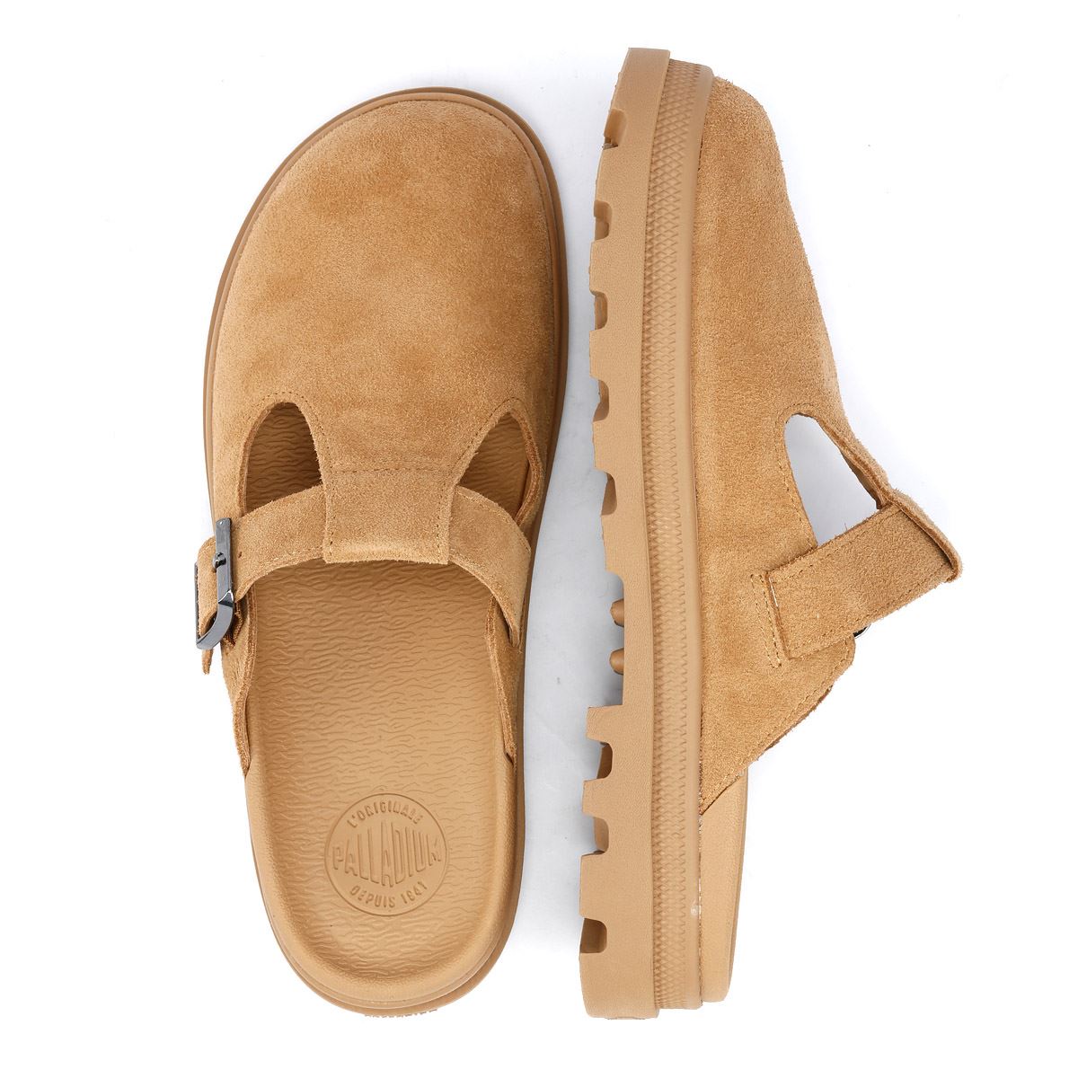 Palladium Dunelite Pyla Chaussures Confortables En Daim Marron