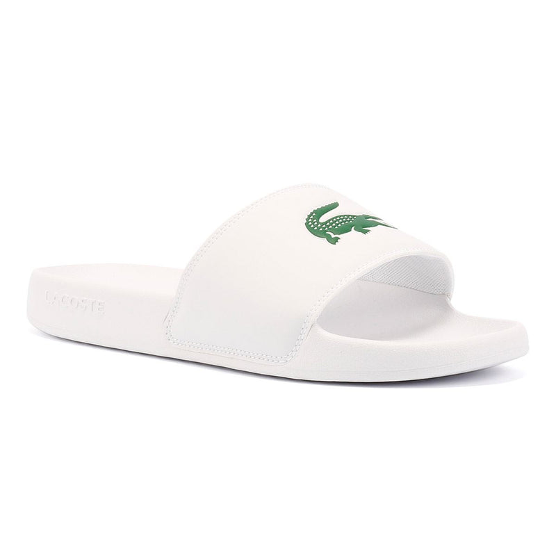 Lacoste Serve Slide 0.0 Sandales Blanches Pour Hommes