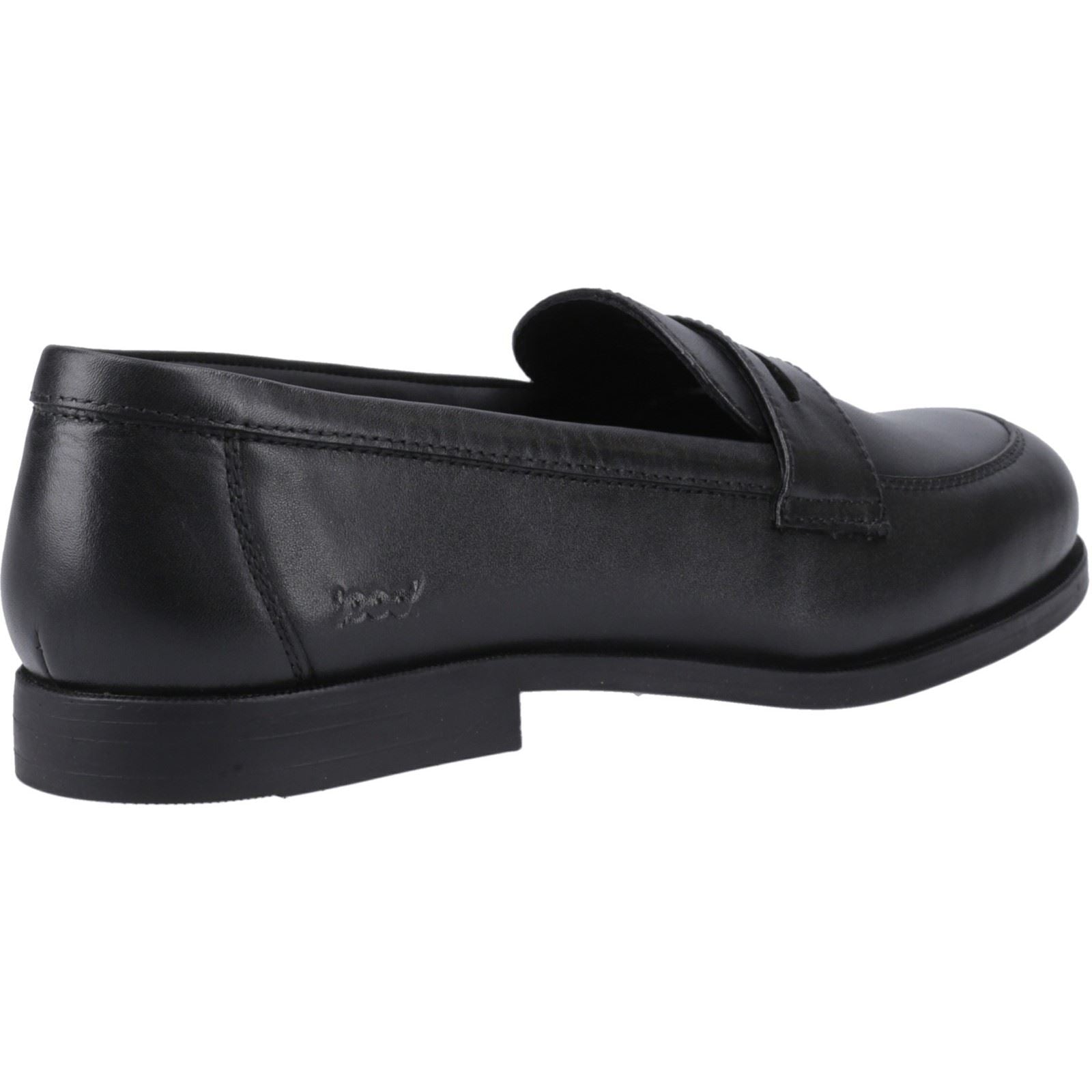 Pod Islay Chaussures Plates Noires Pour Filles En Cuir