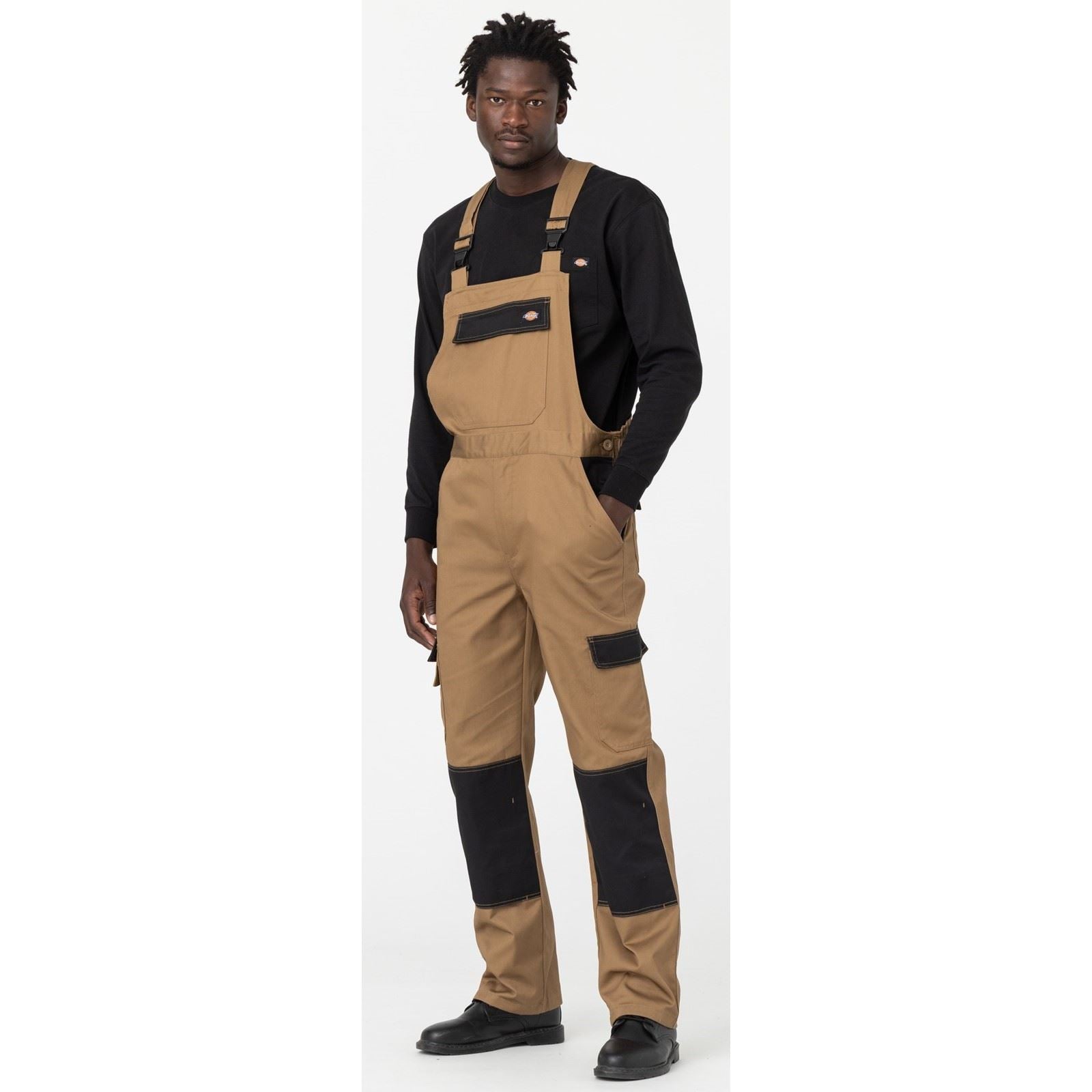 Dickies Everyday Bib and Brace Salopette De Travail En Polyester Pour Homme Marron