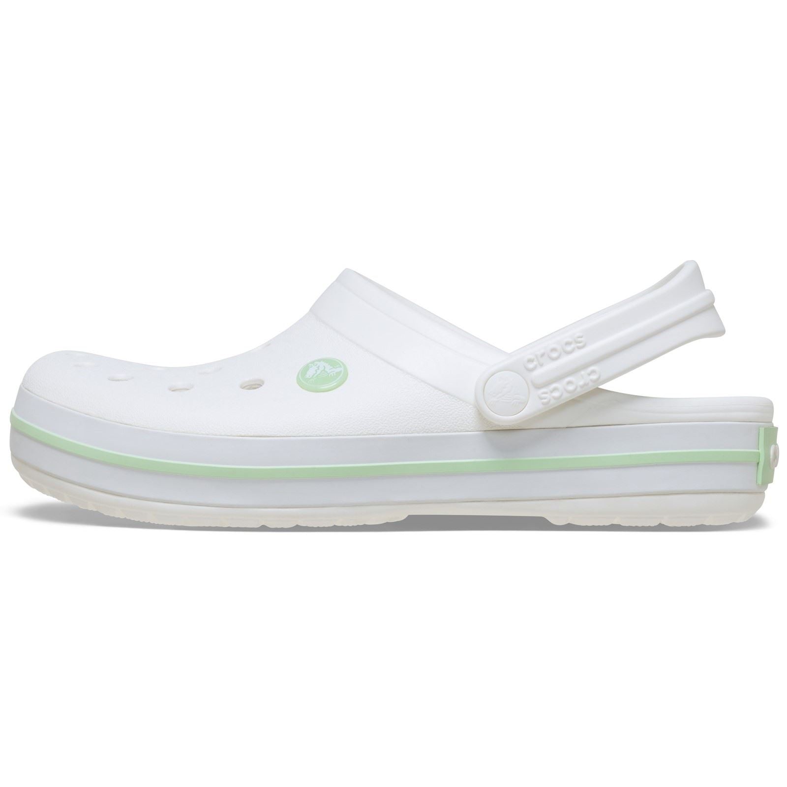 Crocs Crocband Sabots Eva Femme Blanc/Vert Serein
