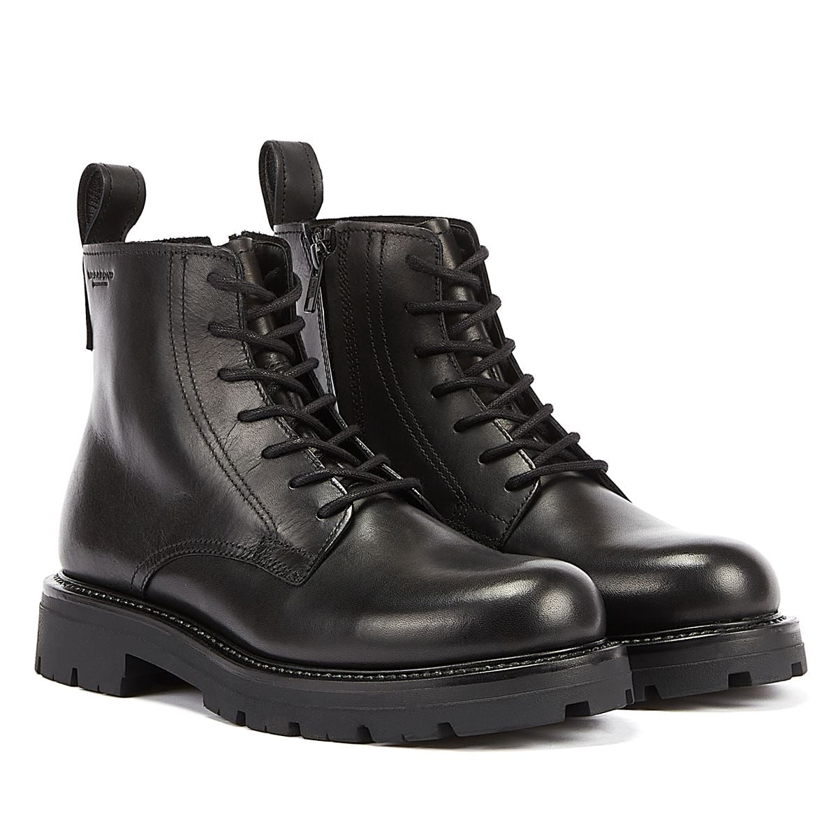 Vagabond Bottes Noires À Lacets Pour Homme Cameron