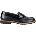 Hush Puppies Verity Slip On Mocassins Noirs En Cuir Pour Femmes