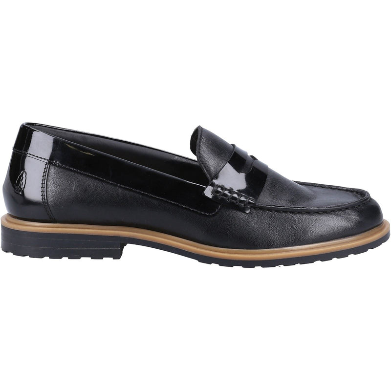 Hush Puppies Verity Slip On Mocassins Noirs En Cuir Pour Femmes