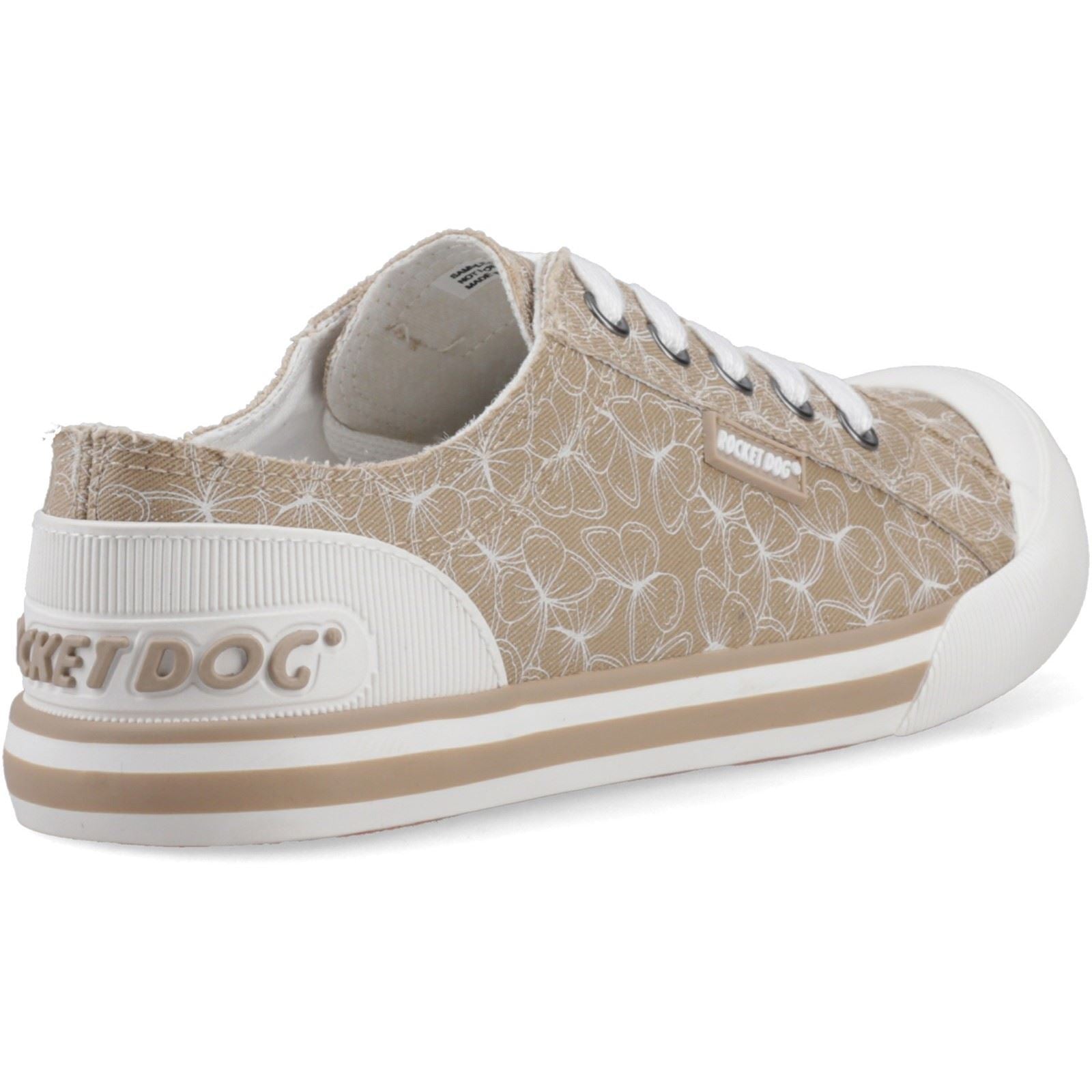 Rocket Dog Jazzin Mariposa Baskets Féminines En Toile Beige