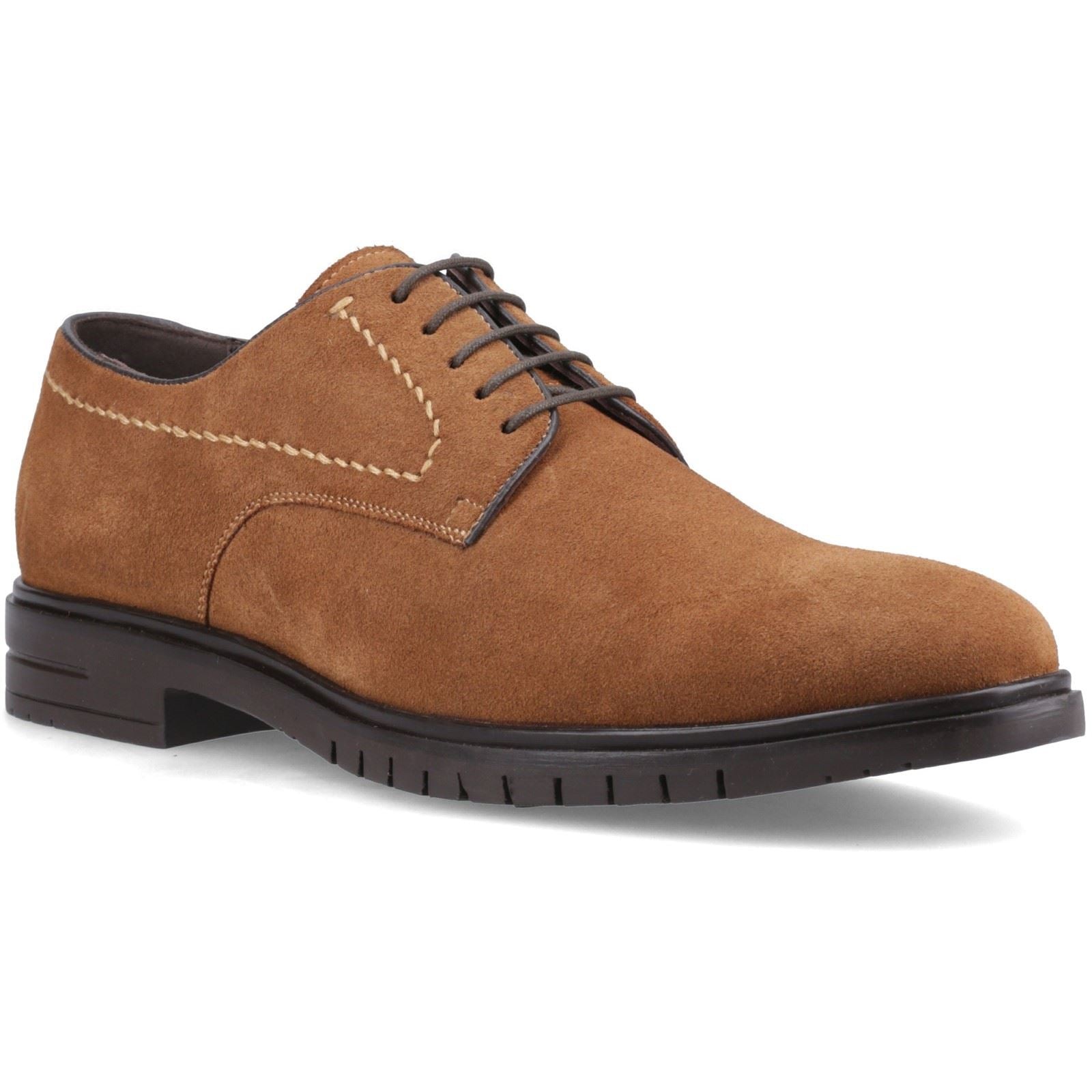 Hush Puppies Sterling Suede Chaussures En Cuir Pour Hommes À Lacets Tan