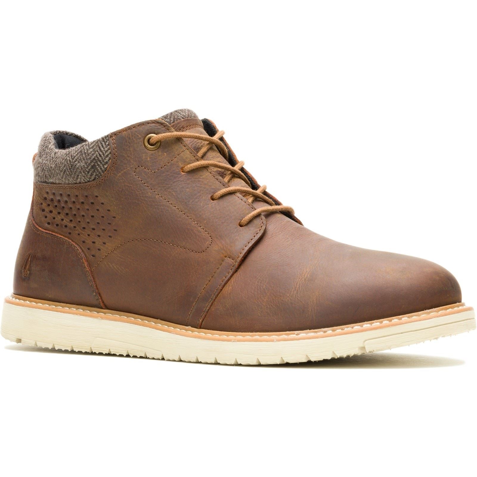 Hush Puppies Jenson Chaussures De Cheville Pour Homme En Cuir Beige