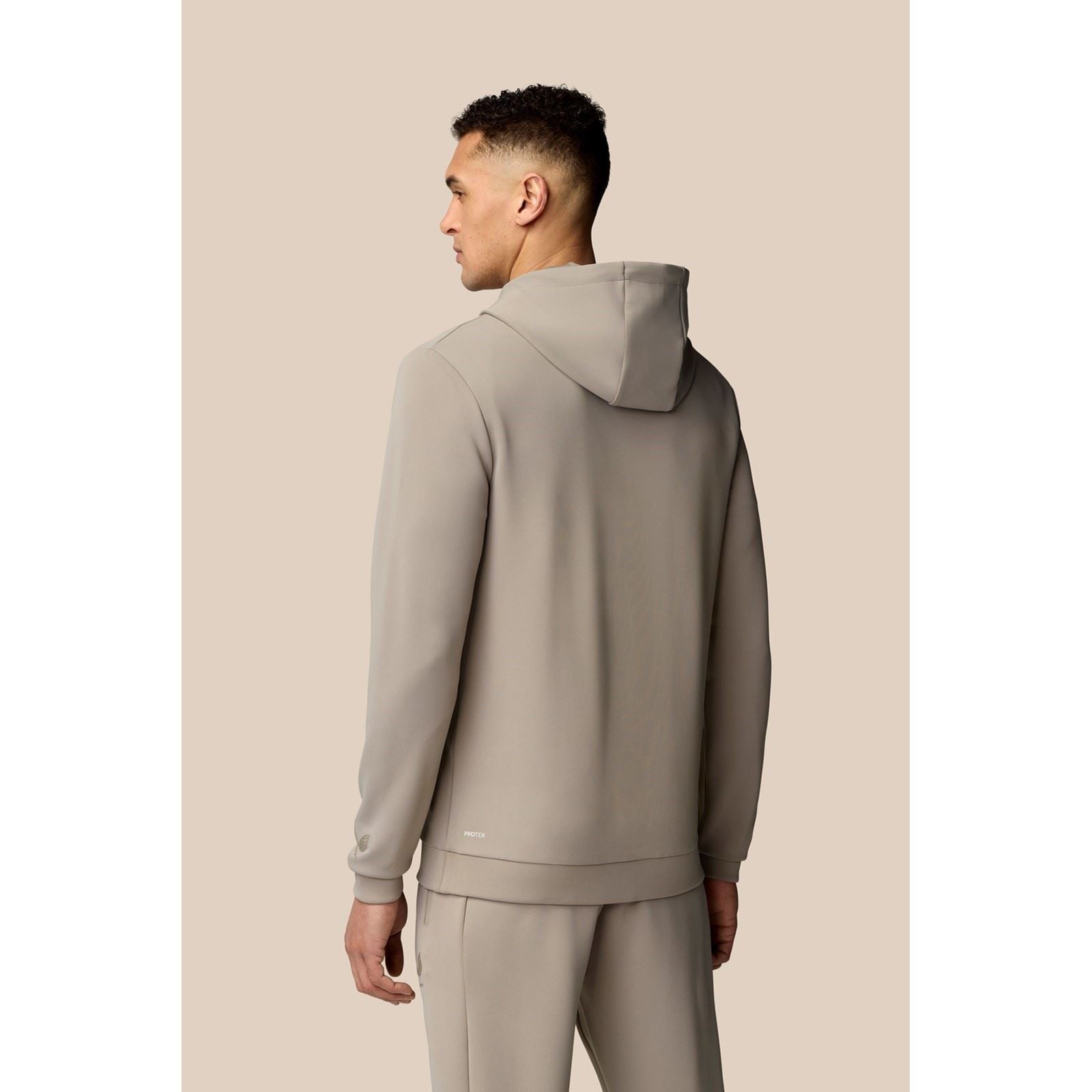 Castore Scuba Hoody Sweat À Capuche Marron En Polyester Pour Homme