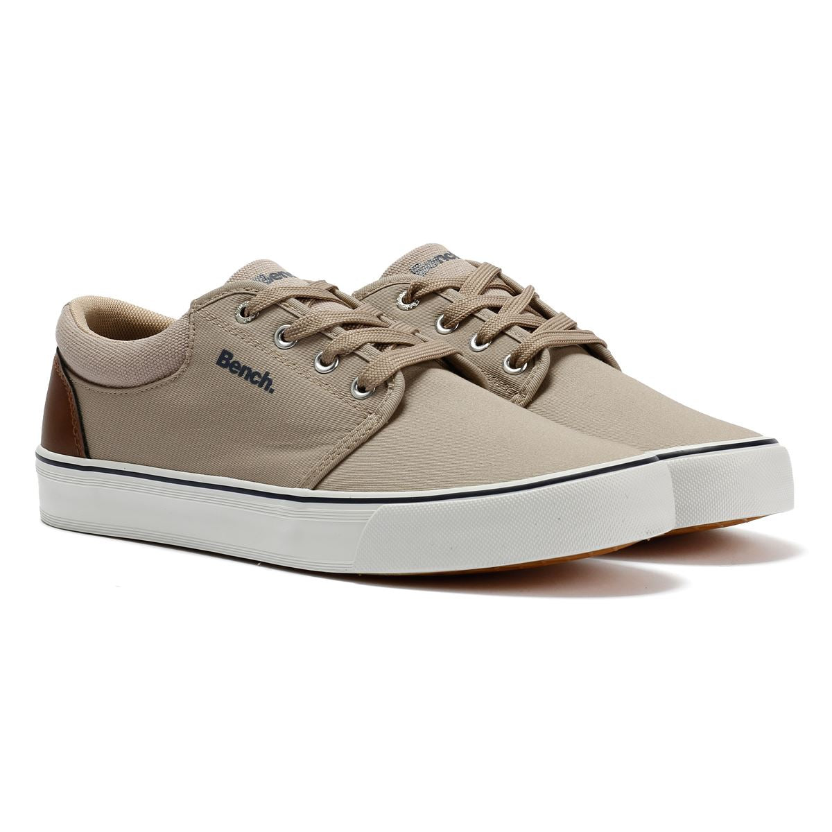 Bench Donnie Baskets Beiges En Toile Pour Hommes