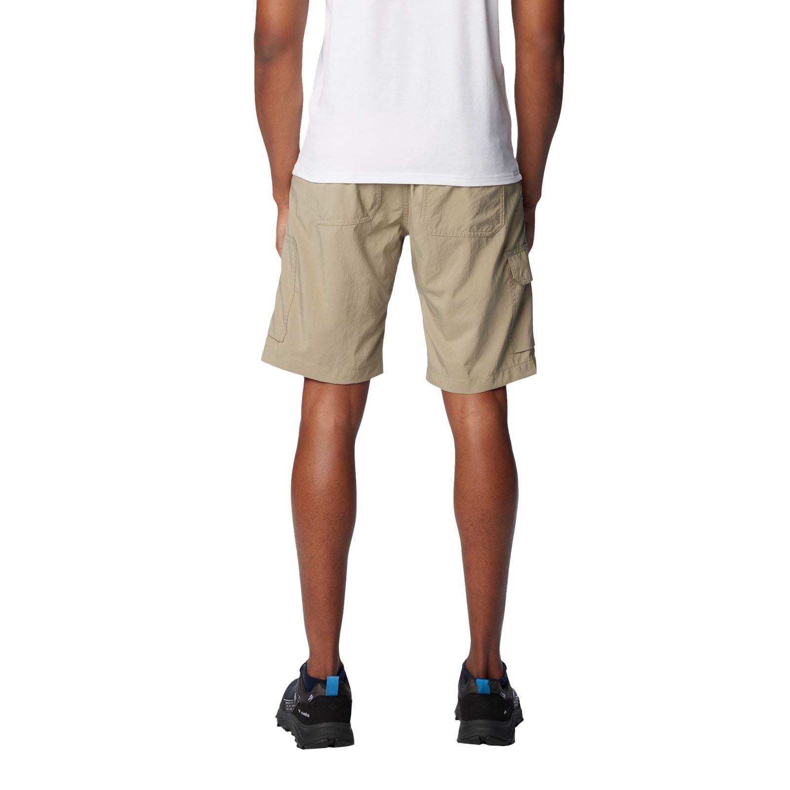 Columbia Silver Ridge Utility Cargo Short Shorts En Polyester Pour Hommes, Marron, Longueur Genou