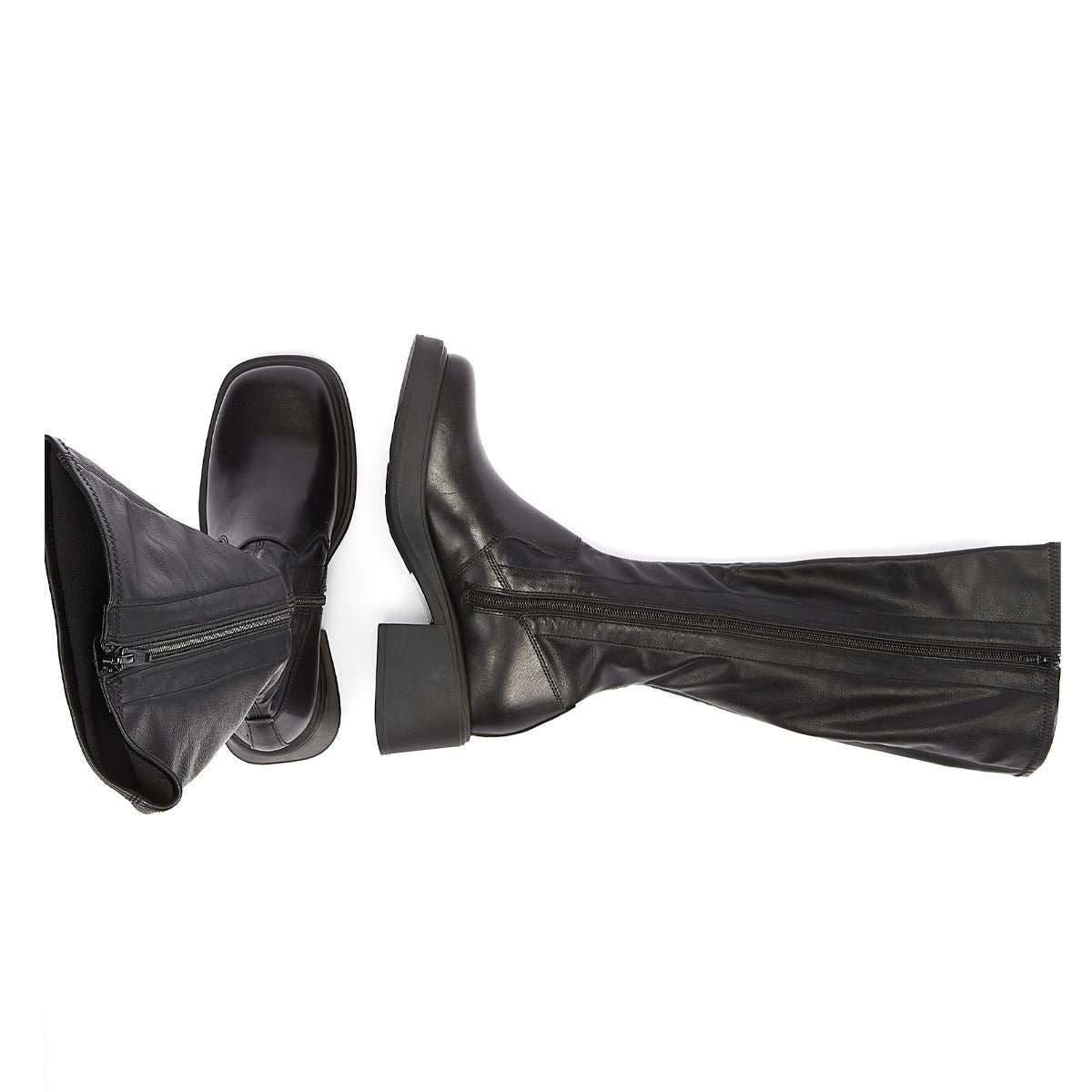Vagabond Bottes Noires Hautes Extensibles Pour Femmes Dorah